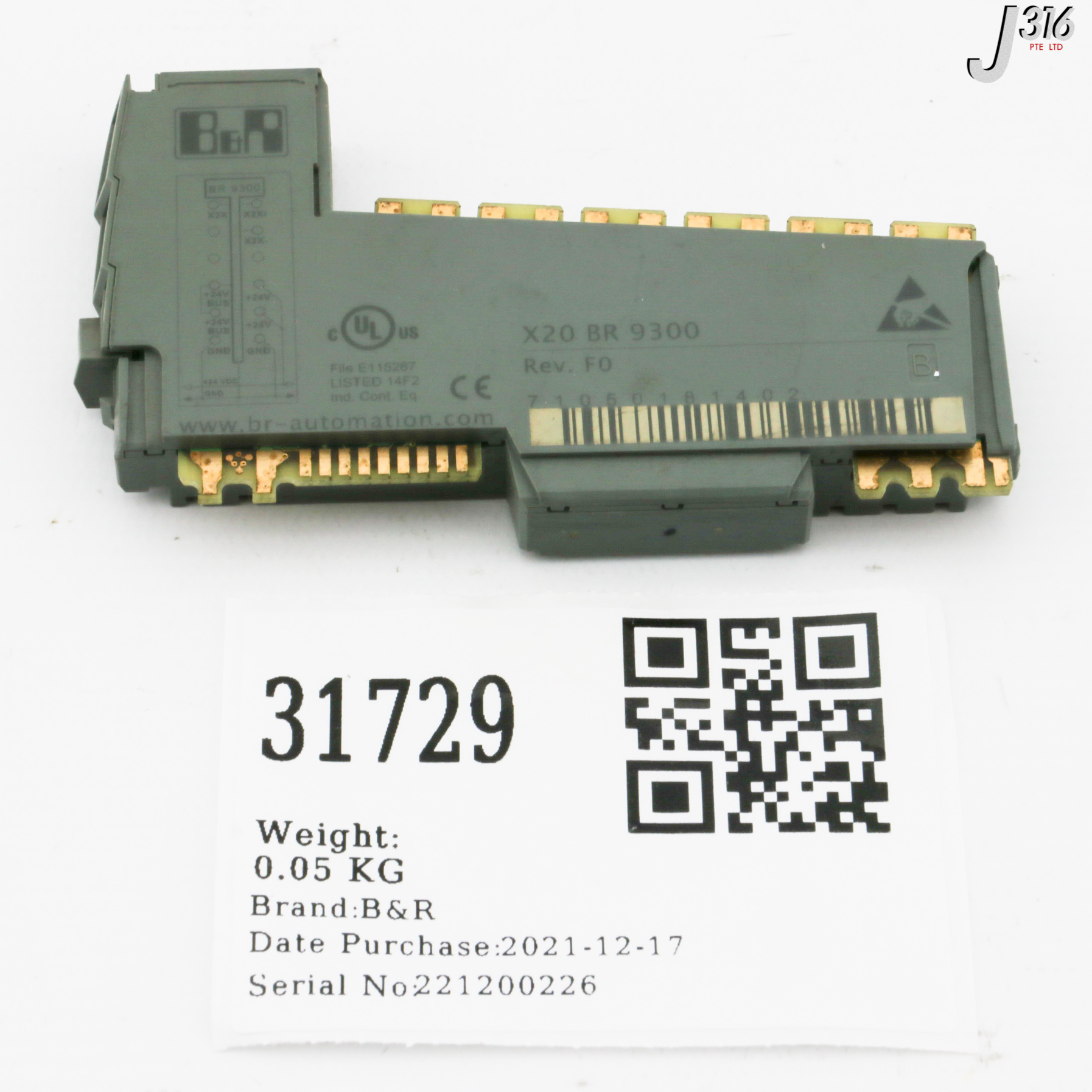 31729 B&R X20 BUS RECEIVER MODULE X20 BR 9300 J316Gallery